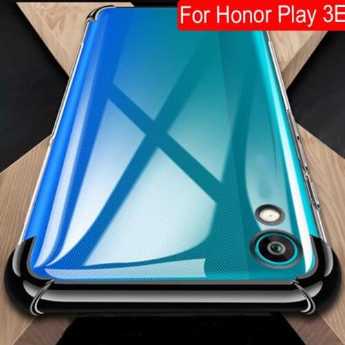 Red Color For Huawei Honor Play 3E Case Airbags Buffer Full Protection Case For Huawei Honor Play3E TPU Shockproof Back Cover