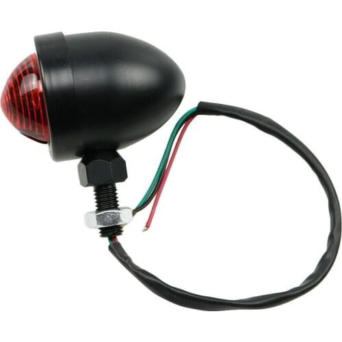 Black Motorcycle Rear Brake Tail Light Cafe Racer Choppers Cruisers Custom CB XL