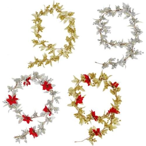 Artificial flower row runner green plants Eucalyptus leaves rattan graland home garden Christmas party wedding table decor