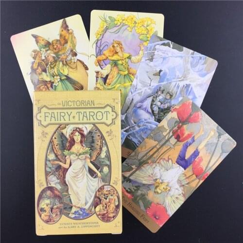 English Victorian Fairy Tarot Cards Deck Board Game Card Easy To Carry Children Educational Toy Family Friend Party Cards