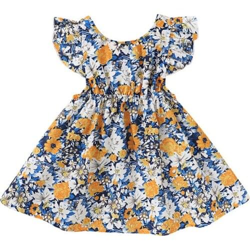 Free shipping Matching Sister Newborn Baby Girls Clothes backless Ruffle Flower print Dresses or sleeveless Bodysuit one pieces