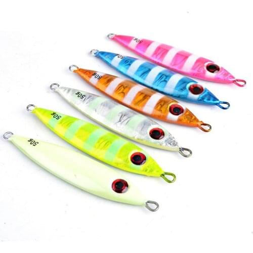 Micro Metal Jig 30-80g Artificial versatile cast shore fishing jigging lures baits mackerel deep sea saltwater Tackle