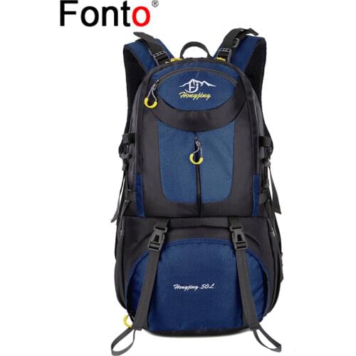 60L Mens Bag Hiking Climbing Camping Backpacks Outdoor Waterproof MountaineeringTravel Molle Sport Rucksack