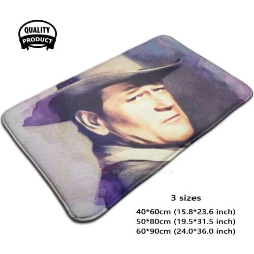 John Wayne Hollywood Legend Soft House Family Anti-Slip Mat Rug Carpet John Wayne Western Cowboy Actor Actress Movie Film