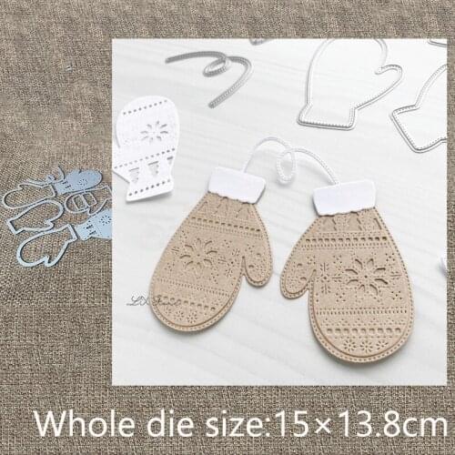 New Design Craft Metal stencil mold Cutting Dies Winter Mittens decoration scrapbook die cuts Album Paper Card Craft Embossing