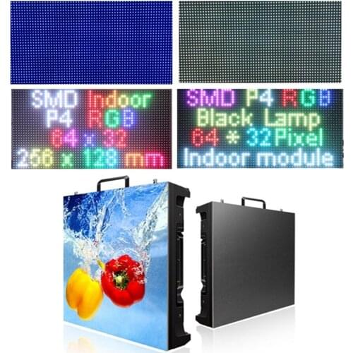 Led display screen p4 indoor led module full color panel 256x128mm led display module lowest price same quality
