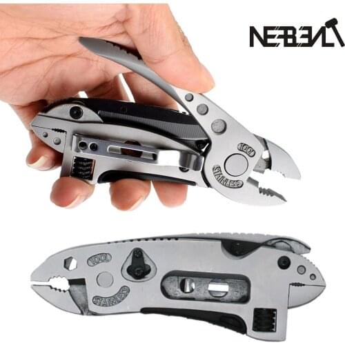 Outdoor Multitool Pliers Pocket Knife Screwdriver Set Kit Adjustable Wrench Jaw Spanner Mini Repair Hand Tools Pocket Portable