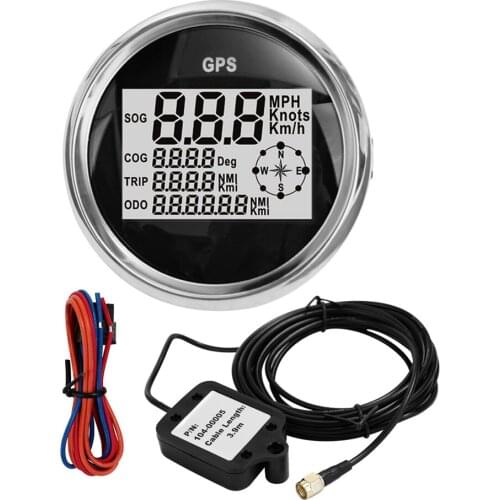 IP65 Waterproof LCD Digital Display Speedometer with Backlight 85MM Motorcycle Car Boat Speedometers Odometer