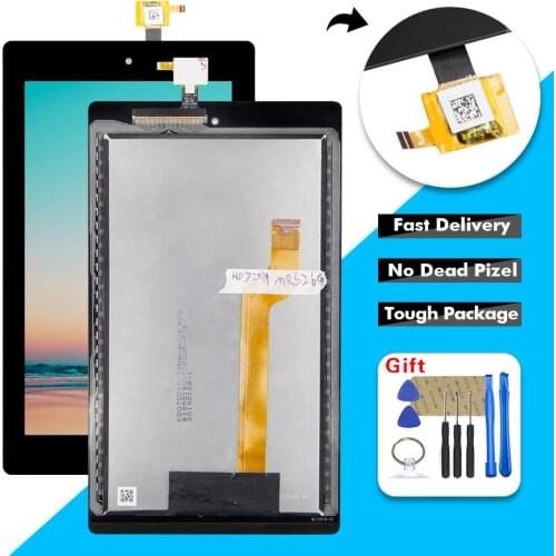 For Amazon Fire 7 HD7 9th Gen HD 7 2019 LCD Display Touch Screen Digitizer Assembly with Frame