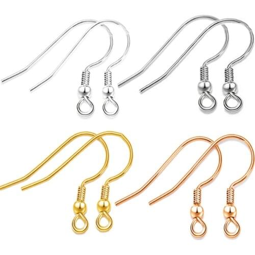 200pcs 20*17mm Gold Antique bronze Ear Hooks Earrings Clasps Findings Earring Wires For Jewelry Making Supplies Wholesale