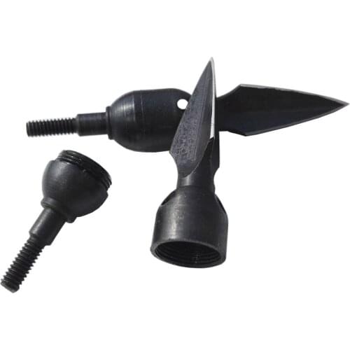 6pcs Archery whistle Broadhead Edge Steel Arrow Tips Crossbow Shooting Target Point 240Gr Arrowhead Caron Traditional Broadhead