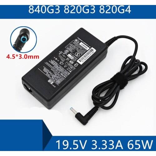 19.5V 3.33A 65W Laptop AC Adapter DC Charger Connector Port Cable For HP EliteBook 840G3 820G3 820G4