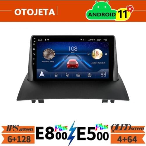 For Renault Megane 2 2010 Android 11 Car Radio Multimedia Video Player Navigation GPS 6GB Ram 128GB Rom Autoradio Stereo HU