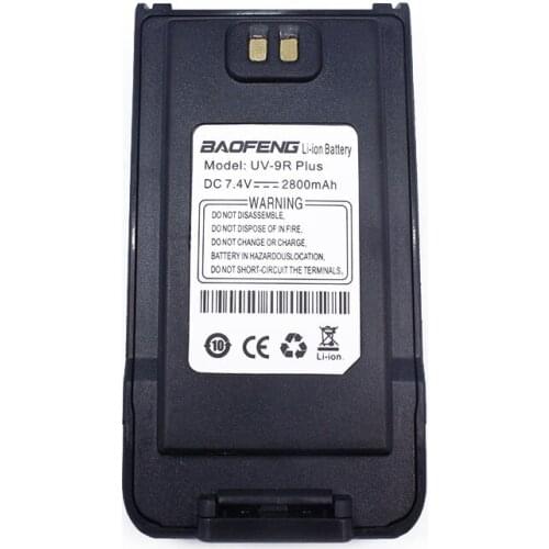 Baofeng UV-9R Plus DC 7.4V 2800mAh Li-ion Battery for Waterproof UV 9RPlus Walkie Talkie UV 9R Plus Ham Portable Two Way Radio