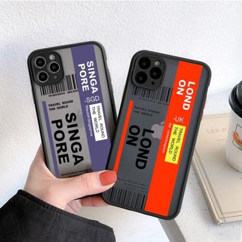 Vintage Art label Hard Transparent Phone Case For IPhone 12 Mini 11 Pro Max XR XS XSMax X 5 5S SE 2020 6 7 8 Plus Luxury Cover