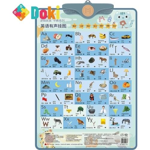 Childrens Audio Chart Educational Logic Pinyin Chart Baby Early Education Some Charts To Read English Popular 2021