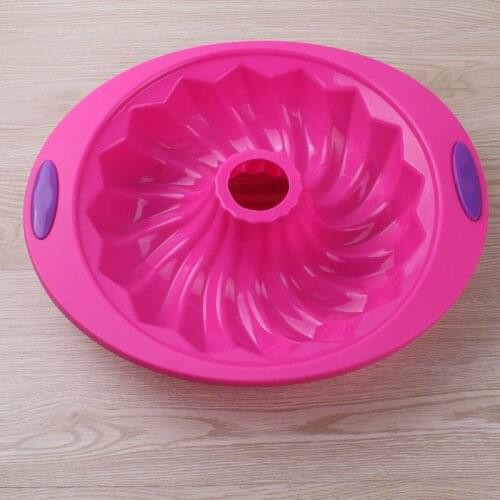 Food Grade Silicone Cake Mold Hollow Column Birthday Cake Mold High Temperature Oven Refrigerator Baking Appliance 31*26*6cm