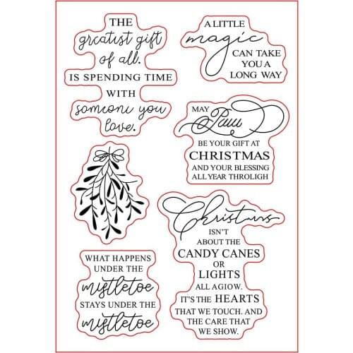 Good words Transparent clear stamp for DIY Scrapbooking/Card Making/Kids Christmas Fun Decoration Supplies