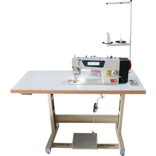Computer direct drive flat sewing machine automatic high speed industrial sewing machine with table