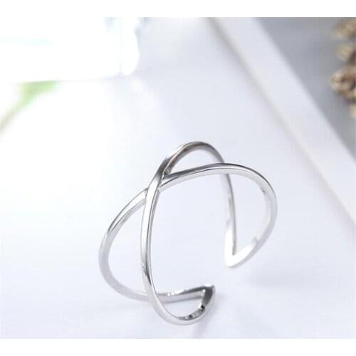 Summer Vintage Cross Rings For Women Boho Geometric Female Finger Rings Party Bohemian Jewelry Korean Gift