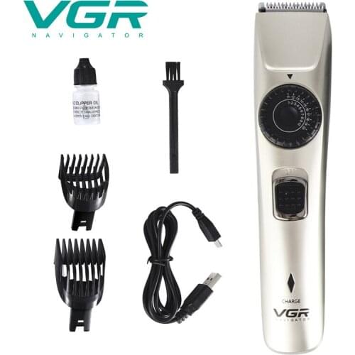VGR self hair trimmer USB rechargeable hair clipper haircut machine self-haircut clipper washable 1-20mm adjustable beard