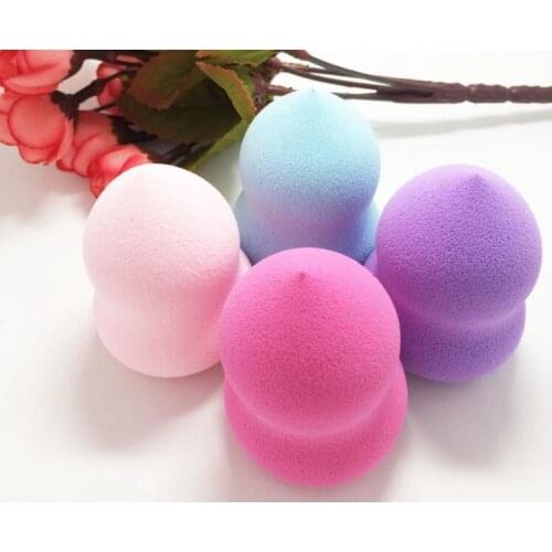 New Cucurbit Shape dry wet amphibious face powder puff sponge as facial cosmetic puff makeup cotton for beauty make up sponge