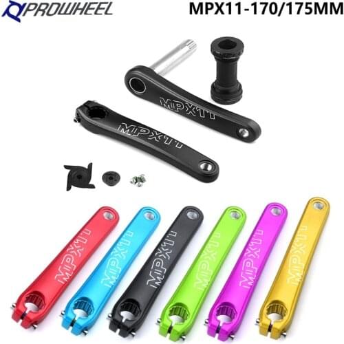PROWHEEL MPX11 Mountain Bike Hollow Integrated Crank 170/175mm Crankset Sprocket With Bottom BB MTB Bike part For SRAM GXP
