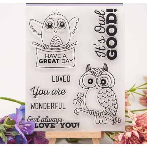16.5*13cm Parrot Transparent Seal Clear Silicone Stamp Cutting DIY Scrapbook Rubber Coloring Embossing Diary Decoration Reusable