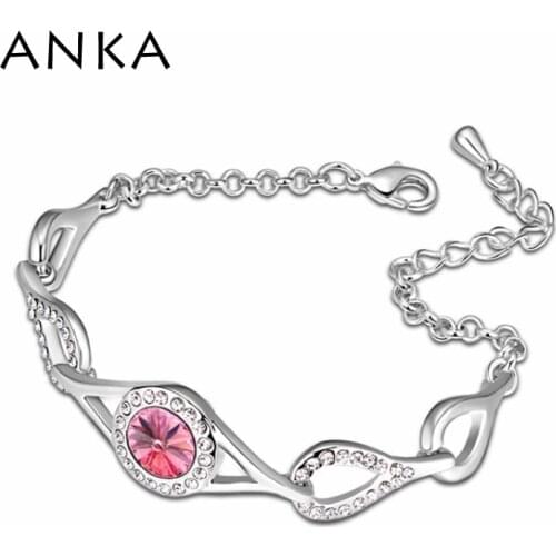 Rainbow Bracelets & Bangles Jewelry Free Shipping Beautiful Crystal Charm Bracelet Crystals from Austria #102898