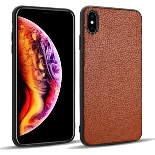 Luxury Genuine Leather Case For Iphone X Xs Xs Max Xr 7 8 Plus Tpu Shockproof Cover Case For Iphone Xs Max Drop Protection Case