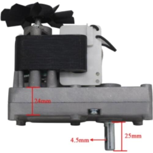 Shaded pole motor brushless gear motor speed reducer motor brushless ac motor for oven furnace refrigerator AC100-240V