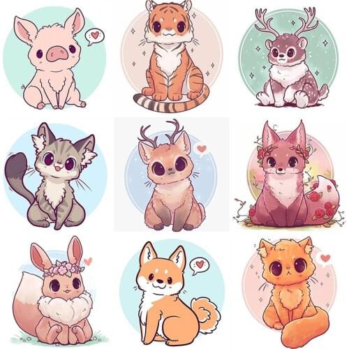 SHAYI 5D Diamond Painting Embroidery Cross Stitch Cute Cartoon Animal Full Square/Round Drill Animals Home Decor Painting