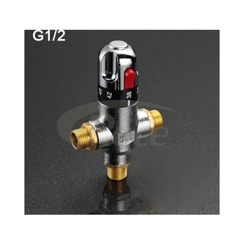 Brand New Brass Thermostatic Mixing Valve,G1/2" Anti- Scalding, cartridge bath Control Mixing Water Temperature Thermostat Valve