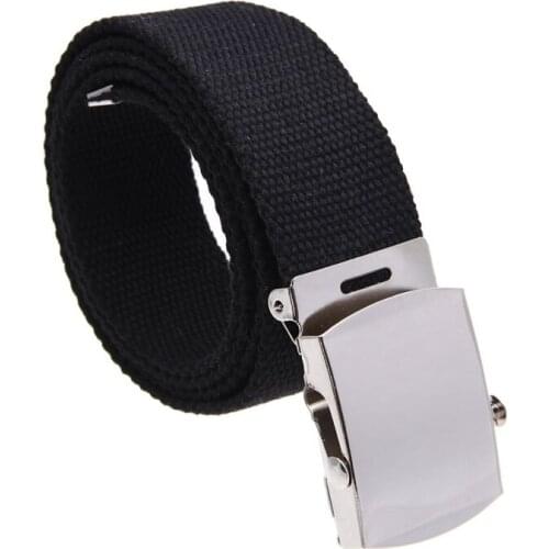 Cloth belt waistband Band Belt Black Men 38mm