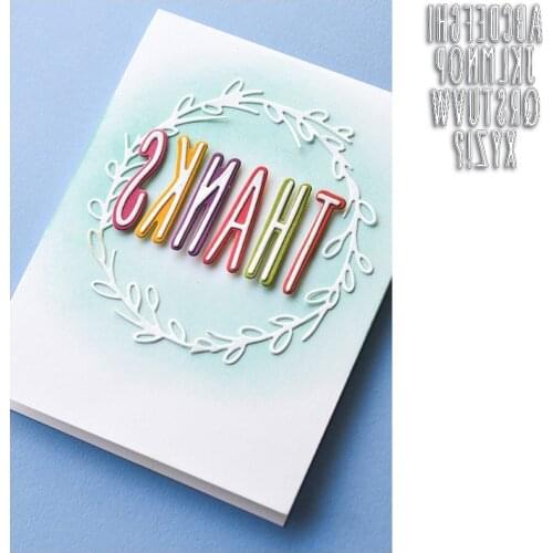 Hot Sale TWIGGY ALPHABET Metal Cutting Die Scrapbook Diary Decoration Stencil Embossing Template DIY Greeting Card Handmade 2021