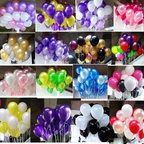 20/30/50pcs 10inch Pearllight Balloon Mix Color Latex Balloons Wedding Birthday Party Decorative Balloons Kids Toy Supplier