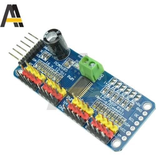 TZT 16 Channel 12-bit PWM/Servo Driver-I2C interface PCA9685 module DIY Raspberry pi module servo shield shield
