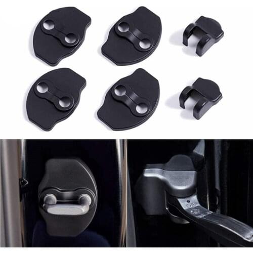 1 Set Of Decorative Door Lock Cover Car Door Lock Buckle Protective Cover Rust-proof Cover Modified Car Interior Accessories