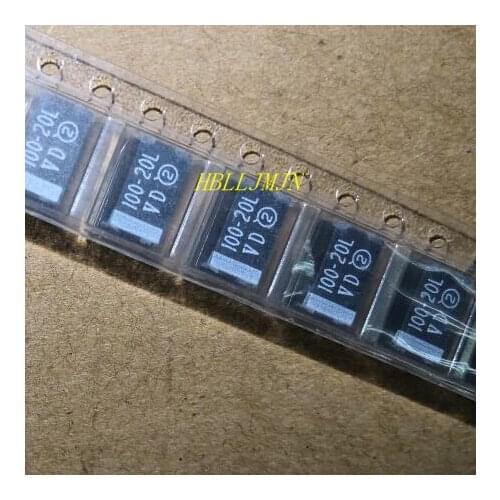 10PCS E 7343 CASE 20V 100UF 107K 107 10% 593D107X9020E2TE3 Chip Tantalum Capacitor original