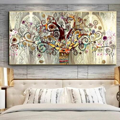 Abstract Money Tree of Life Canvas Painting on The Wall Scandinavian Posters and Prints Wall Art Picture Living Room Home Decor