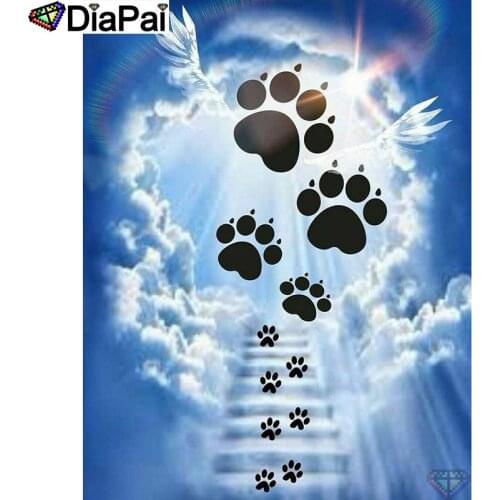 DIAPAI 5D DIY Diamond Painting 100% Full Square/Round Drill "Footprint sky" Diamond Embroidery Cross Stitch 3D Decor A21715