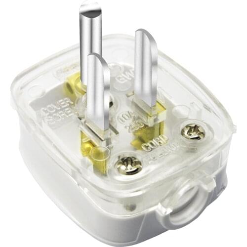 US American 3 Pins AC Electrical Power Rewireable Plug Male W/ Wire Socket Outlet Adaptor Adapter Extension Cord Cable Connector