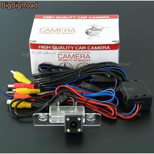 BigBigRoad Car Rear View Reverse Camera with Filter / power relay For Skoda Octavia 2008--2013 / Ford Mustang GT / CS 2005~2014