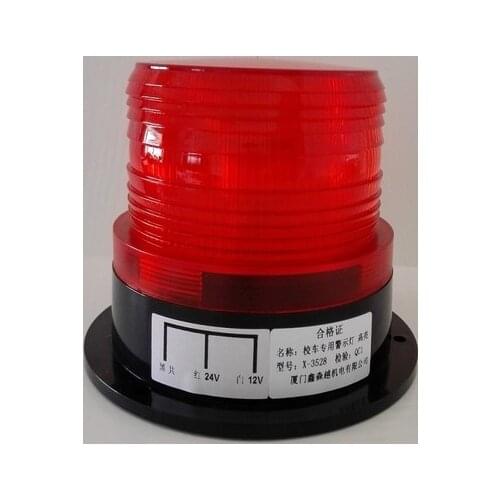 Car Bus RED Beacon Strobe Emergency Warning Alarm LED Flashing light Amber DC12V-24V