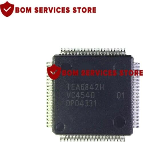 Fast Delivery 5PCS TEA6842H TEA6842 extended car radio IC LQFP80