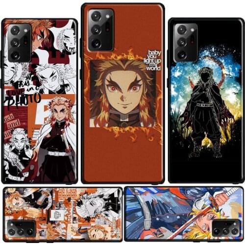 Kyojuro Rengoku Kimetsu no Yaiba Case For Samsung Galaxy S10 S8 S9 Plus S20 Ultra S10e Note 20 Ultra Note 9 8 10 Plus Lite