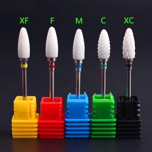 1pcs 24 Type Ceramic Nail Drill Bit Manicure Machine Milling Cutters For Manicure Pedicure Electric Nail Drill Machine