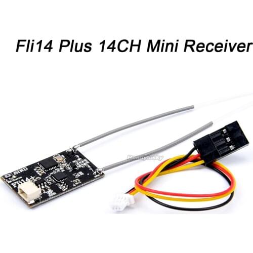 Fli14+ Fli14 Plus 14CH Mini Receiver w/ RSSI Output Compatible Flysky AFHDS-2A for FS i6 i10 i6x Turnigy I6S RC Remote control