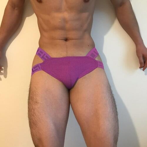 Sexy Underwear Male Cotton Gay Jockstrap Thong Men Breathable Penis Pouch Mens Thongs And G Strings Cueca Tangas BS3126