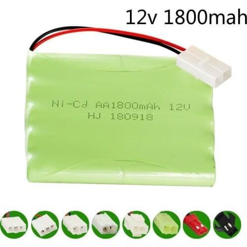 H model) 12v 1800mah NICD Battery 12v Ni-CD battery pack for RC toy Car Boat GUN TANK Truck Trains RC toy model AA Battery 1pcs